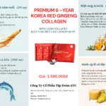 Thành Phần Và Công Dụng Hồng Sâm Collagen Cao Cấp Hàn Quốc Hộp 30 Gói X 10ml - 1Market.com.vn