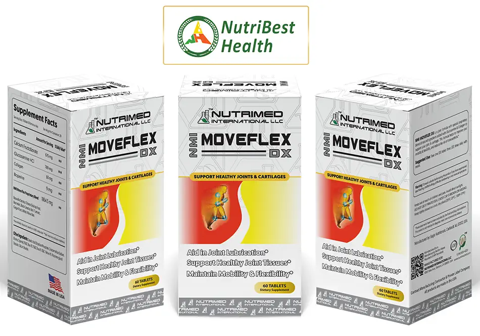 Thực phẩm bảo vệ khớp NMI- MOVEFLEX DX - NUTRIMED INTERNATIONAL LLC - Nutribest Health - 1market.com.vn
