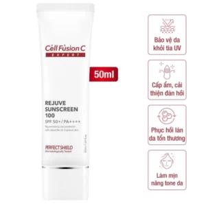 Cell Fusion C Expert – Kem chống nắng bảo vệ, tái tạo da Rejuve Sunscreen 100 SPF50+, PA++++ - 1Market.com.vn