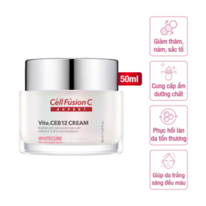 Cell Fusion C Expert – Kem dưỡng trắng & đều màu da White Cure Vita.CEB12 CREAM - 1Market.com.vn