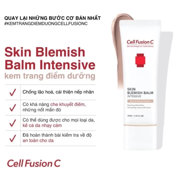 Cell Fusion C Expert – Kem trang điểm dưỡng Skin Blemish Balm Intensive - 1Market.com.vn