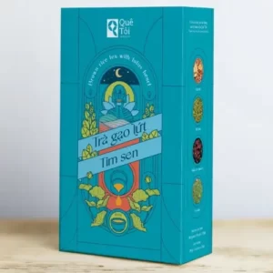 Trà Gạo Lứt Tim Sen chính hãng giá rẻ 19 gói x 20g - Quê Tôi Group - 1Market.com.vn