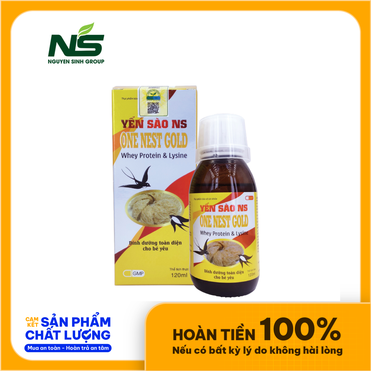 YẾn SÀo Ns One Nest Gold 120ml YẾn SÀo Ns One Nest Gold 120ml