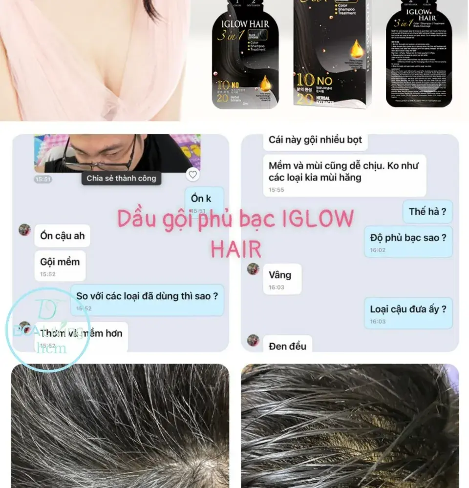 feedback iglow hair - review iglow hair - iglow hair có tốt không - iglow hair có hiệu quả không - 1market.com.vn - 10