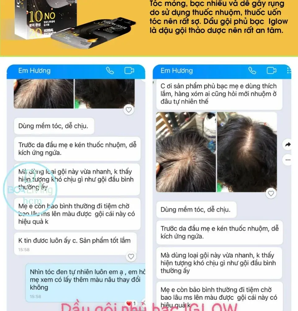 feedback iglow hair - review iglow hair - iglow hair có tốt không - iglow hair có hiệu quả không - 1market.com.vn - 6