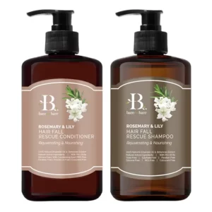 Bộ Dầu gội và Dầu xả Bare For Bare chính hãng giá tốt - Ngăn ngừa rụng tóc 300ml x 2 chai - 1Market.com.vn