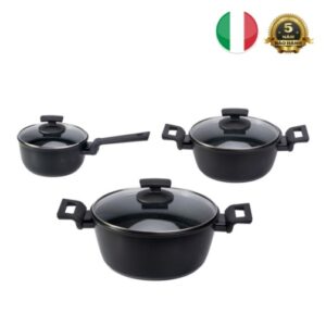 Bộ nồi Ý phủ kim cương Diamante Italy chính hãng giá tốt (3 sản phẩm) - KUCHEN - 1Market.com.vn