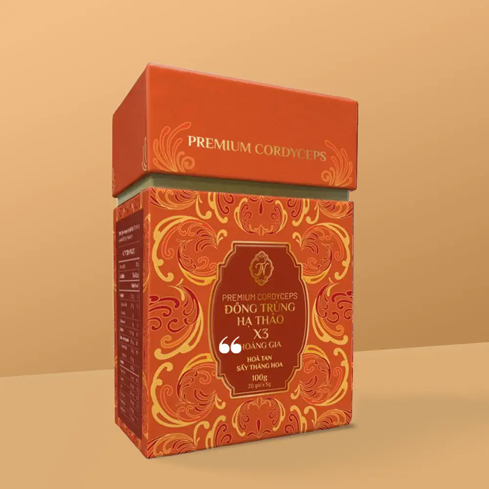 Đông Trùng Hạ Thảo X3 Hoàng Gia + Túi giấy 20 gói x 5g chính hãng giá tốt - 1market.com.vn Đông Trùng Hạ Thảo X3 Hoàng Gia + Túi giấy 20 gói x 5g chính hãng giá tốt - 1Market.com.vn