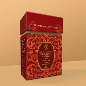 Đông Trùng Hạ Thảo X3 Sâm Lựu Đỏ + Túi giấy 20 gói x 5g chính hãng giá tốt - 1Market.com.vn