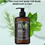 Gel tắm dưỡng ẩm Bare For Bare - Rosemary & Mint (dưỡng ẩm & trẻ hóa) chính hãng giá tốt - 1Market.com.vn
