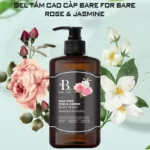 Gel tắm dưỡng ẩm Bare For Bare chính hãng giá tốt - Rose & Jasmine (phục hồi & dưỡng ẩm) - 1Market.com.vn
