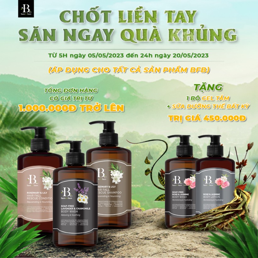 Khuyến mãi Bare for Bare chính hãng giá tốt tháng 5 1market.com.vn