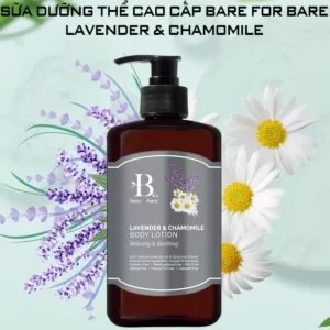 Sữa dưỡng thể dưỡng ẩm Bare For Bare chính hãng giá tốt - Lavender & Chamomile (thư giãn & làm dịu) - 1Market.com.vn