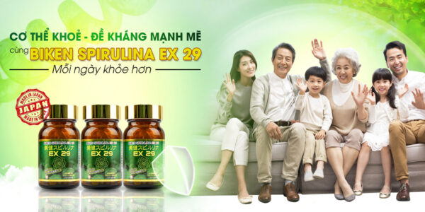Biken Spirulina Ex 29 Nhật Bản
