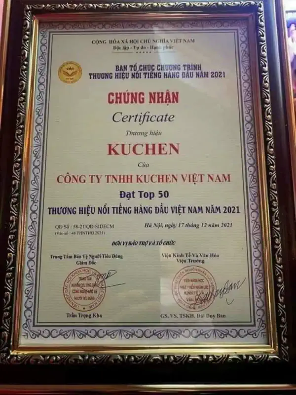 Kuchen - Đạt Top 50 Thương Hiệu Nổi Tiếng Hàng đầu Việt Nam - 1market.com.vn