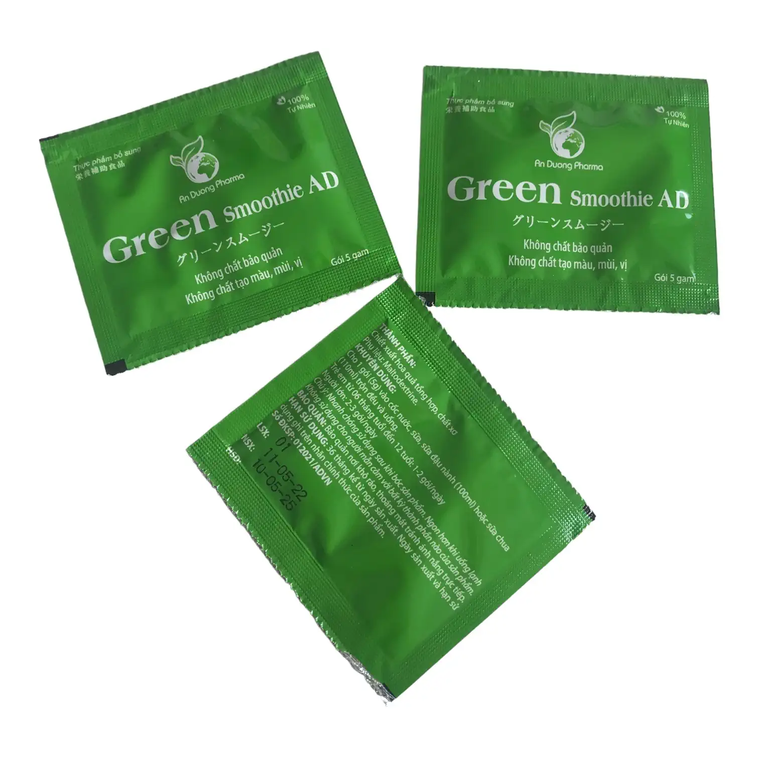 Thông Tin Trên Gói Sản Phẩm Green Smoothie Ad - Tổng Hợp 219 Loại Rau Củ Quả Nhập Khẩu Từ Nhật Bản - Fine Japan - 1market.com.vn