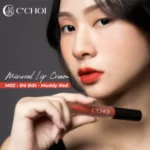 Ảnh Mẫu Son Kem Khoáng C’choi M02 Muddy Red đỏ đất - Mineral Lip Cream - Punar - 1Market.com.vn