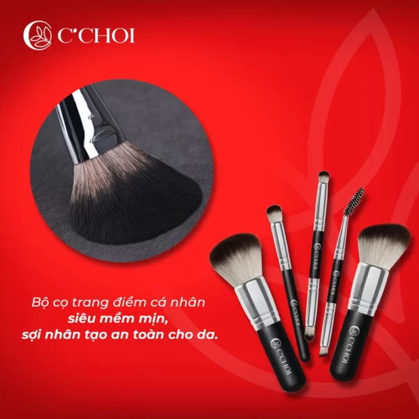 Bộ Cọ Trang Điểm Cá Nhân C'choi Siêu Mềm Mịn - Punar - 1Market.com.vn