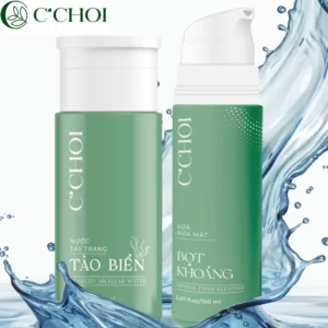 Bộ Sản Phẩm Làm Sạch Da C’choi - Seaweed Micellar Water - Mineral Foam Cleanser - Punar - 1Market.com.vn