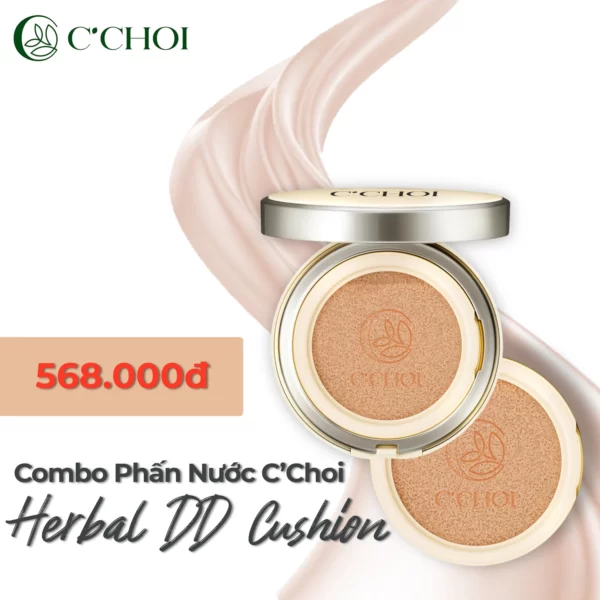 Combo Phấn Nước C'choi + Lõi Herbal Dd Cushion - Punar - 1Market.com.vn