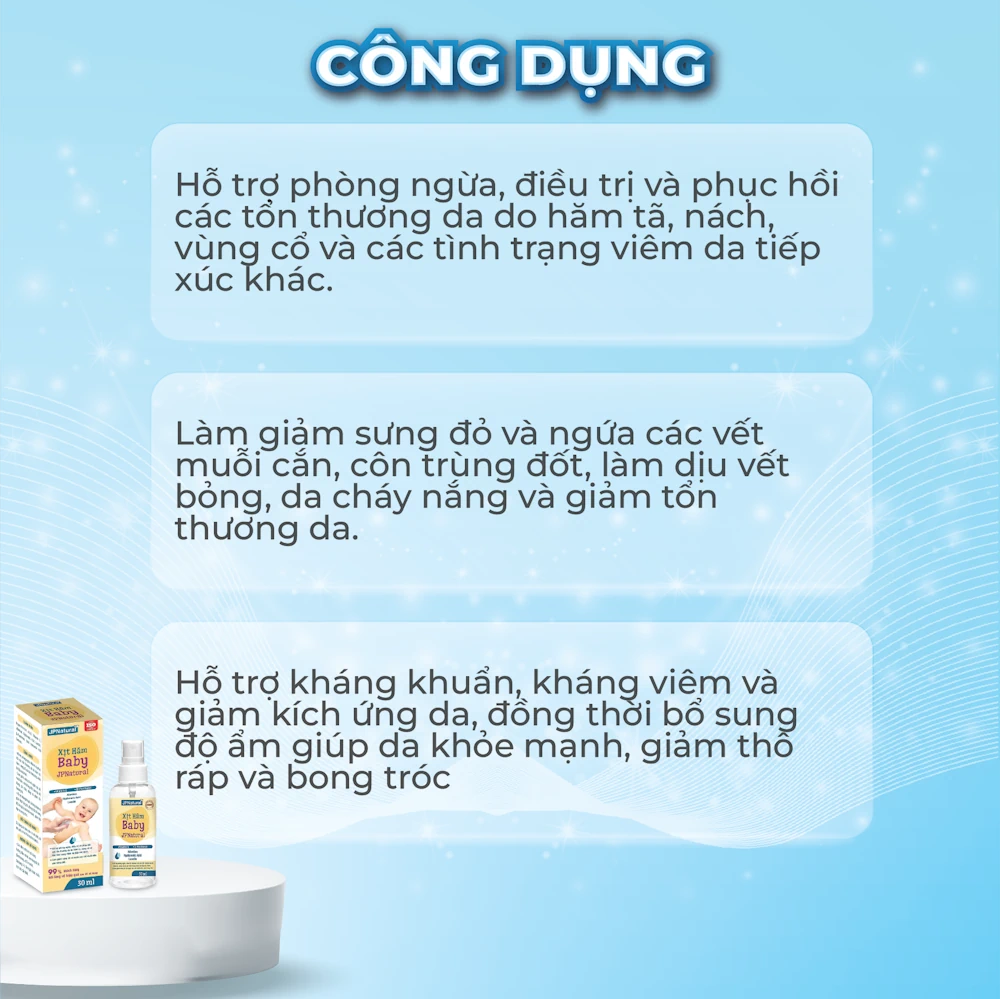 Công Dụng Xịt Hăm Baby Jpnatural - 1market.com.vn