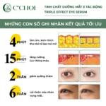 Hiệu Quả Sử Dụng Tinh Chất Dưỡng Mắt 3 Tác động C’choi - Triple Effect Eye Serum - Punar - 1Market.com.vn