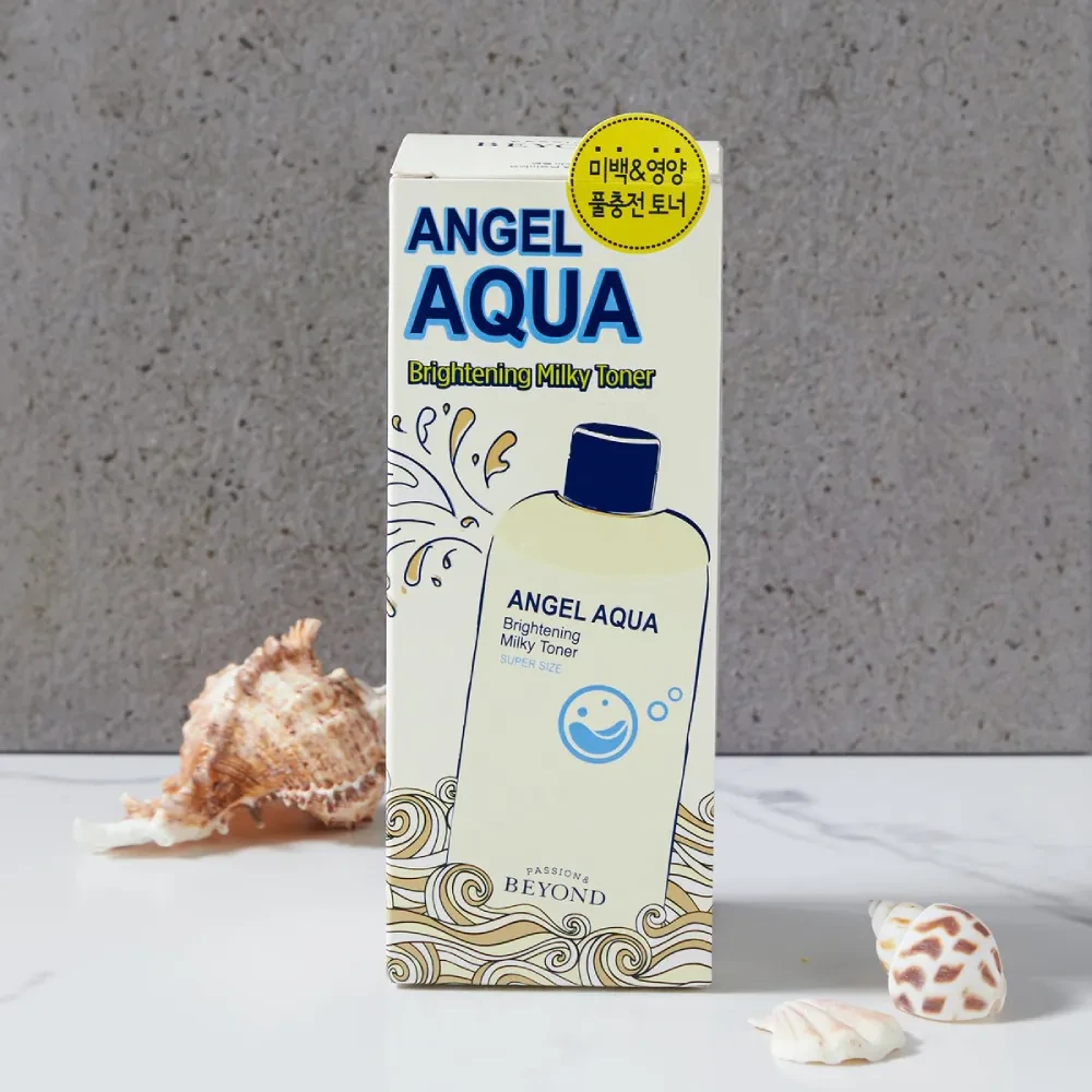 Hộp Sản Phẩm Nước Hoa Hồng Làm Sáng Da Beyond Angel Aqua Brightening Milky Toner - 1market.com.vn