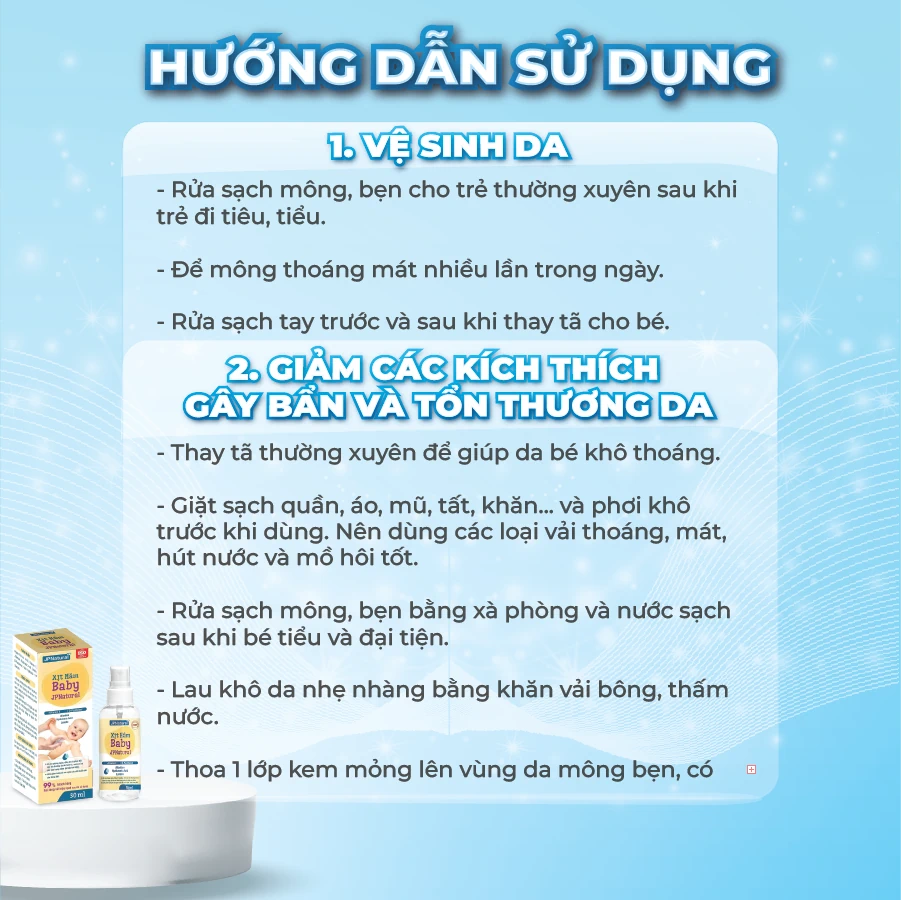 Hướng Dẫn Sử Dụng Xịt Hăm Baby Jpnatural - 1market.com.vn