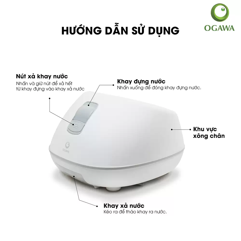 Hướng Dẫn Sử Dụng Máy Massage Chân Bằng Hơi Nước Ogawa Ispa Steam Foot Massager (of-3006)
