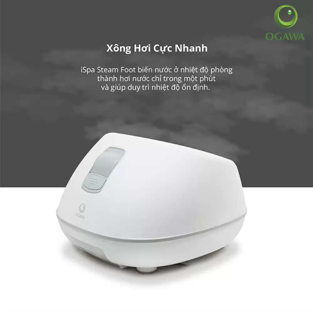 Xông Hơi Cực Mạnh - Máy Massage Chân Bằng Hơi Nước Ogawa Ispa Steam Foot Massager (of-3006)