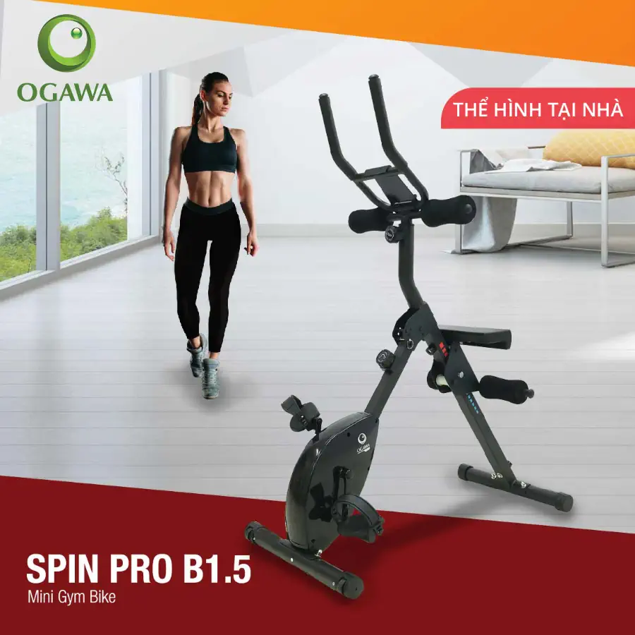 Thể Hình Tại Nhà Ogawa - Mini Gym Bike - Spin Pro B1.5 - Droppii Mall
