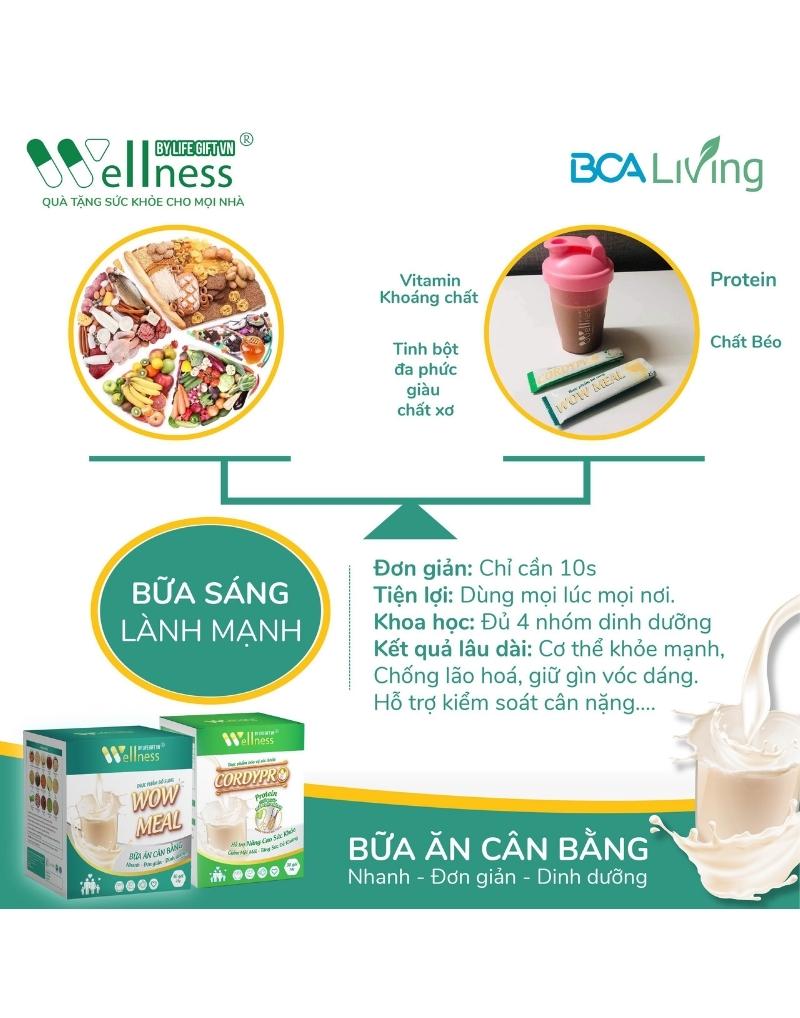 Bữa ăn lành mạnh Wow Meal - tiện lợi, đơn giản, khoa học, tốt cho sức khỏe - 1market.com.vn