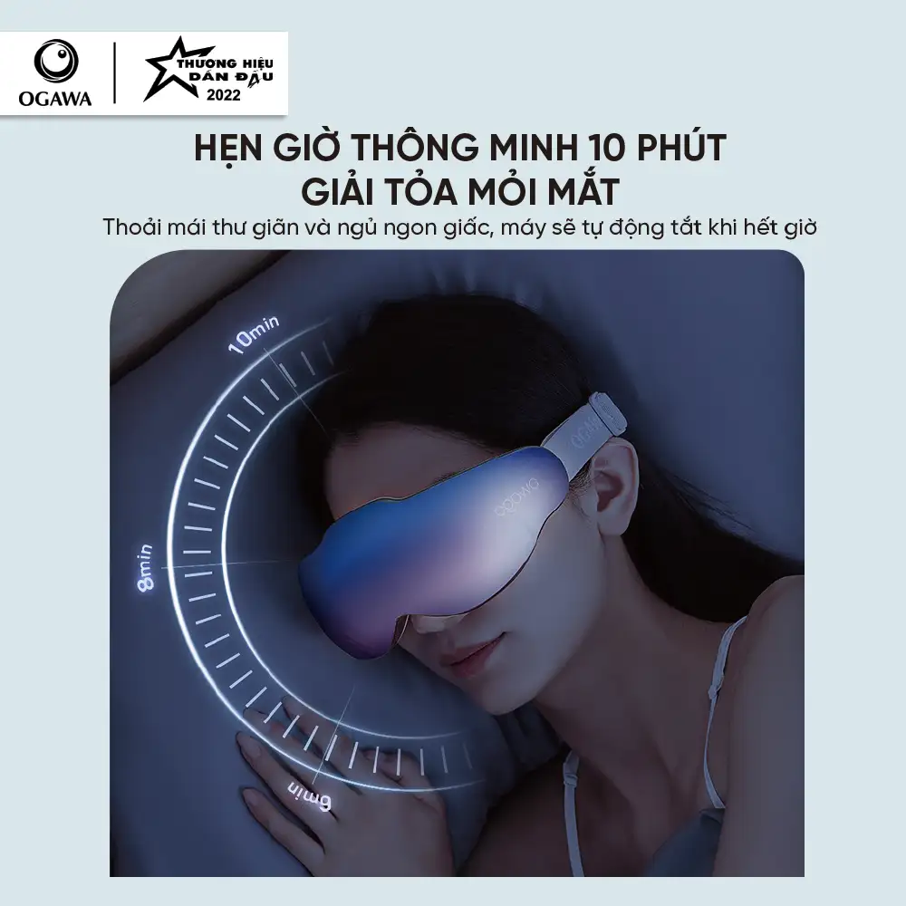 Hẹn Giờ Thông Minh 10 Phút Máy Massage Mắt Em-x Hiệu Ogawa (oy-0301) - Ogawa Eye Massager - 1market.com.vn
