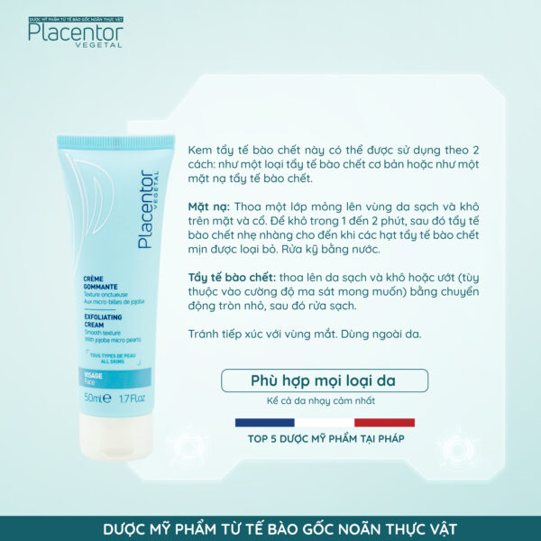 Hướng Dẫn Sử Dụng Kem Tẩy Tế Bào Chết Từ Thực Vật Placentor Exfoliating Cream