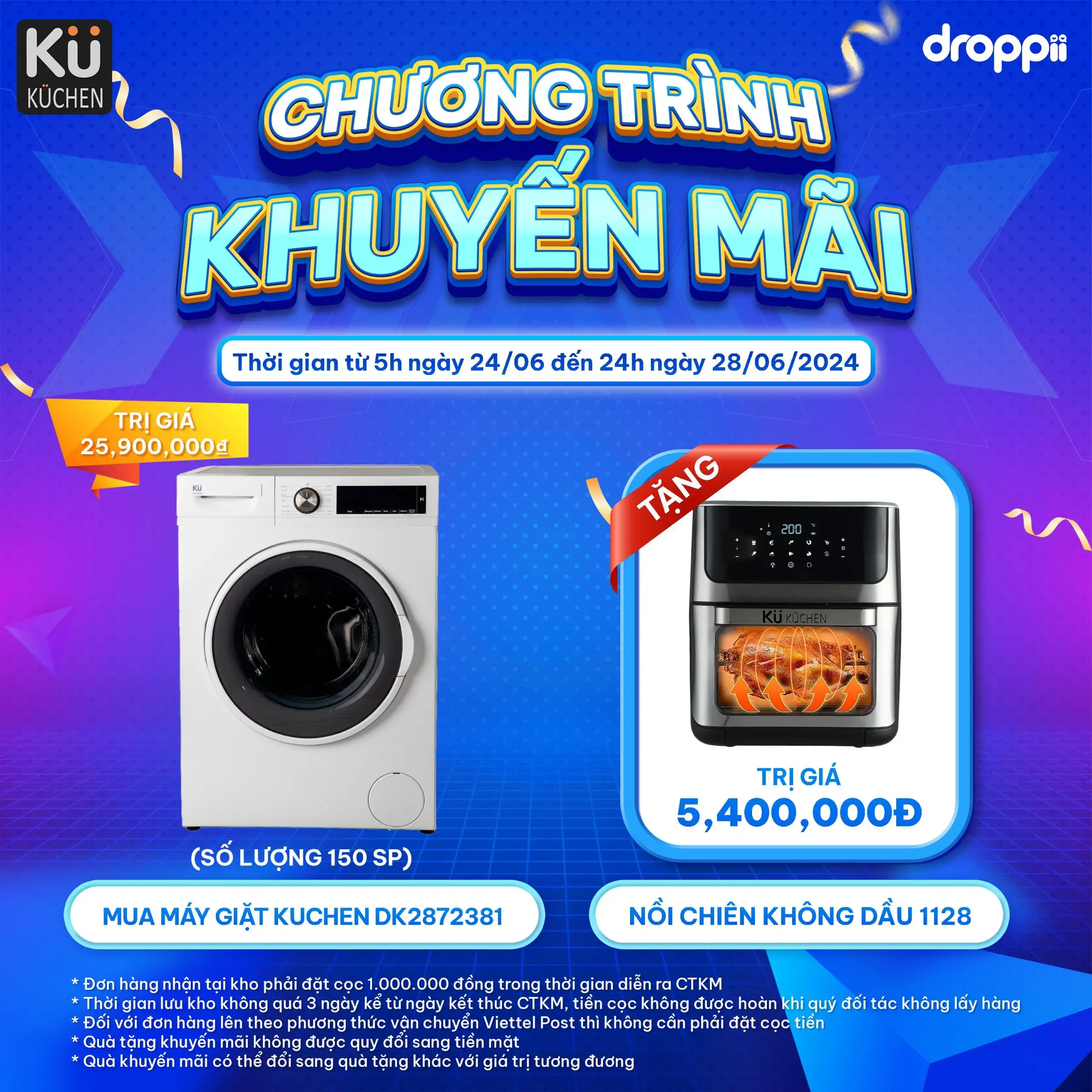 Tặng 1 Bếp điện từ đơn KUCHEN KU MI928 [Mua 1 sản phẩm bất kì]