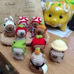 Đồ decor handmade Capybara bằng len (chuột lang nước)