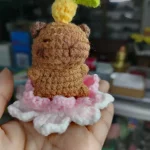 Đồ decor handmade Capybara bằng len (chuột lang nước)