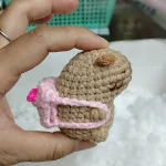 Đồ decor handmade Capybara bằng len (chuột lang nước)
